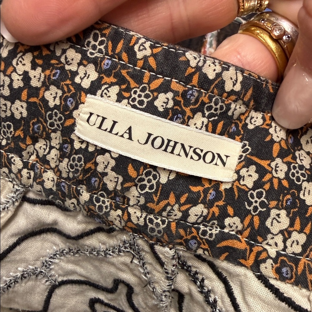 Ulla Johnson Tariq Hand Embroidered  Patchwork Cotton Shorts Size 0 - Picture 11 of 14